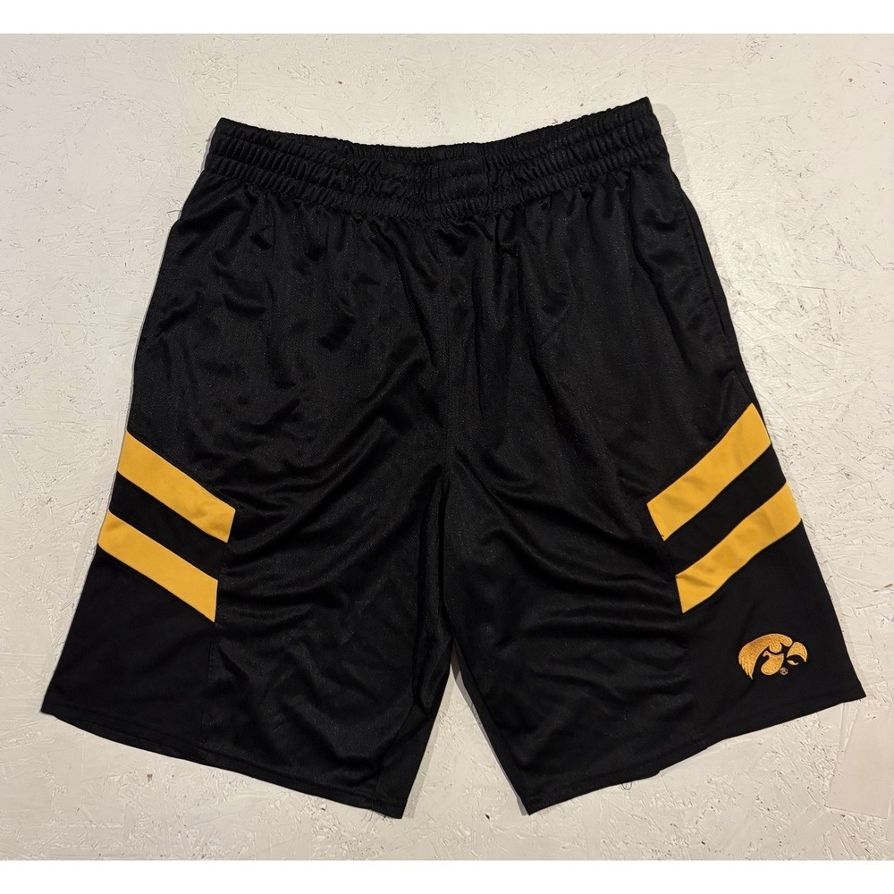 Pro Edge Iowa Hawkeyes Basketball Shorts Mens Large Black Athletic College